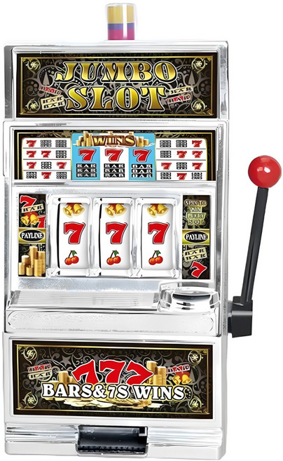 홈유즈 슬롯머신 저금통 중소 복불복게임 금고 장난감, 1개, 점보 LSMPB777