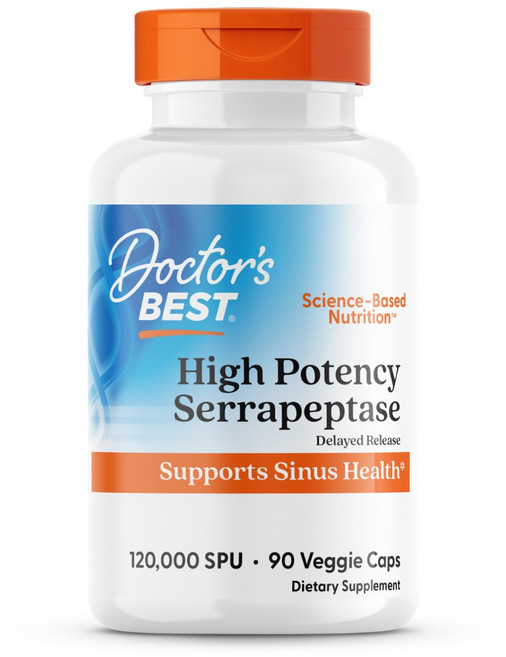 닥터스베스트 하이 포텐시 세라펩타제 120000 SPU 베지 캡, 1개, 90정