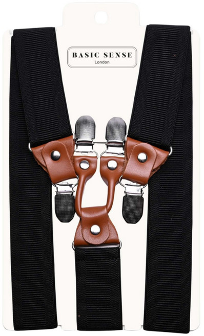 베이직센스 남자 정장 멜빵 웨딩 촬영용 35mm 소가죽 Y형 클래식 서스펜더
