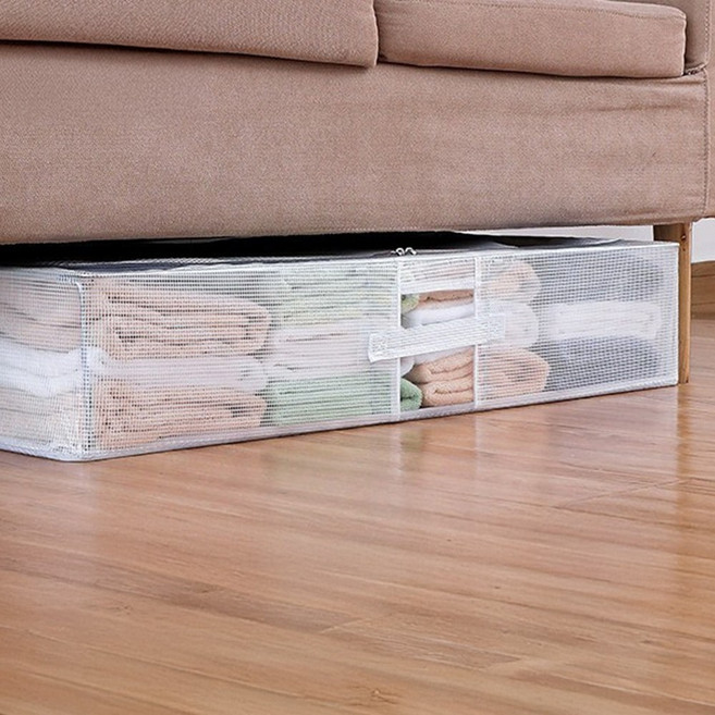 [무타공일상]침대밑 수납함 언더베드 패브릭 리빙박스 90L, 90L(80X47X24cm), 1개