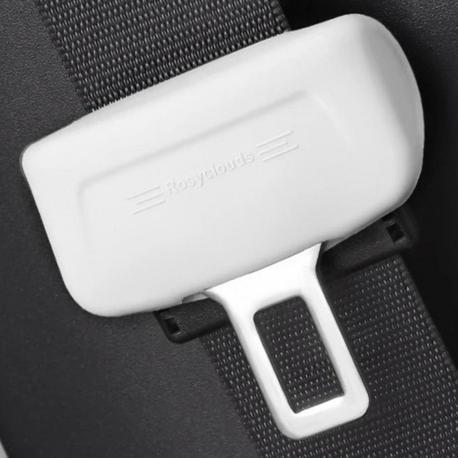 1+1 안전벨트커버 벨트커버 기스방지 소음장지 스크래치방지 실리콘커버, 2개, 화이트