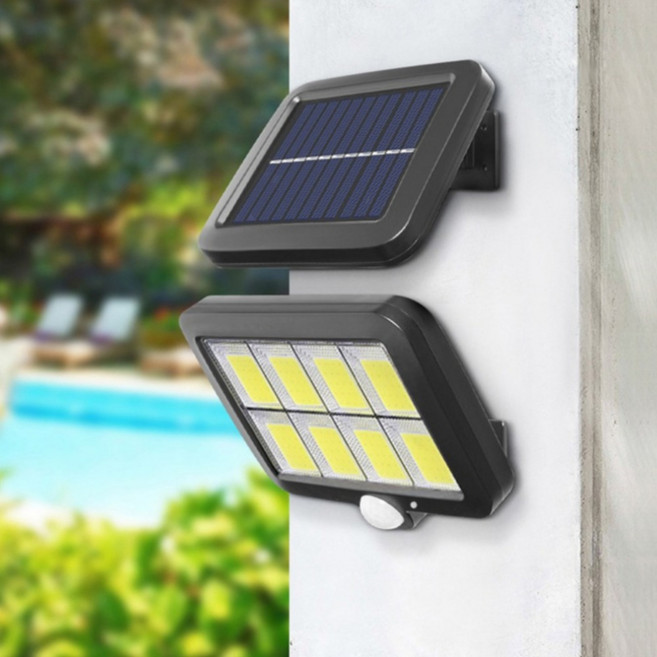 태양광 COB LED 센서등 가로등 조명 태양열 정원등, 8분할 COB (160구)