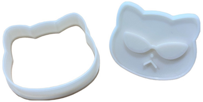 힙한 고양이 쿠키커터 쿠키틀 캐릭터 맞춤제작 홈베이킹 도구, 1개, 1. 힙한고양이