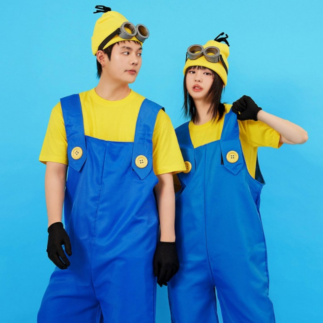 반티시스터즈 미니미 미니언즈 멜빵 졸업사진 귀여운 컨셉 소품 반티세트