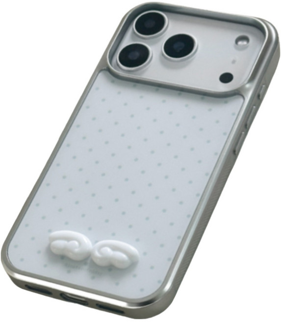 화이트 블랙 도트 입체 천사 엔젤 윙 날개 아이폰 갤럭시 맥세이프 케이스 폰케이스