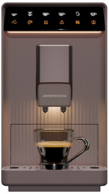 제니퍼룸 바리스타 아르떼 전자동 커피머신, JRK-EM19T1BR, 브라운