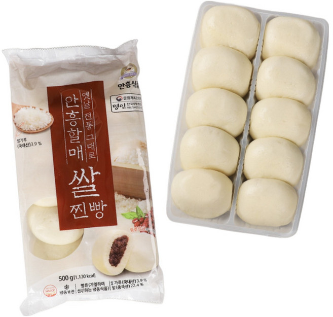 [안흥찐빵] 할매 안흥 쌀찐빵, 50g, 30개