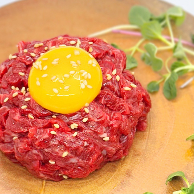 당일작업 신선한 마장동 국내산 냉장 육회 육사시미 500g 1개, 국내산 육회 500g