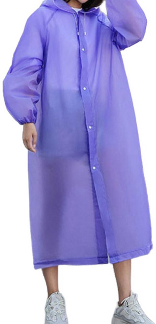 디모어 프리미엄 EVA 방수 다회용 초경량 남여공용 우비 레인코트 [1+1]