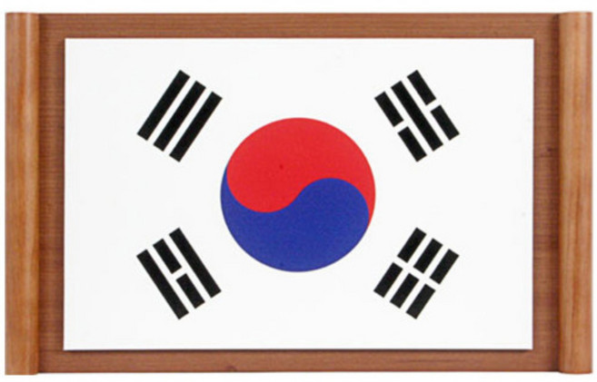 신원액자 태극기액자 (중) 전체57x35CM 태극기45x30cm [대한민국정부권장형], 1개