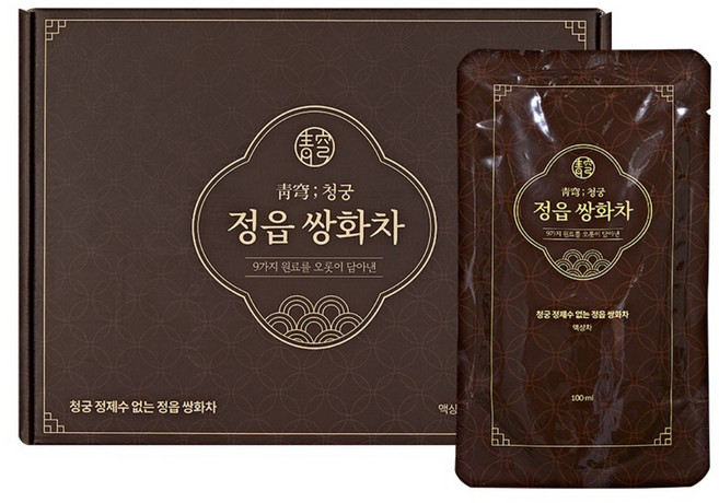 청궁 쌍화차 HGMP 원외탕전 노하우로 진하게 내린 정읍, 5개, 10개입, 100ml