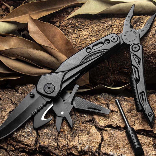 MH멀티툴 잭나이프 여행용 벌목도 나이프 사냥용 오지캠핑 다용도 맥가이버 캠핑용, 1개