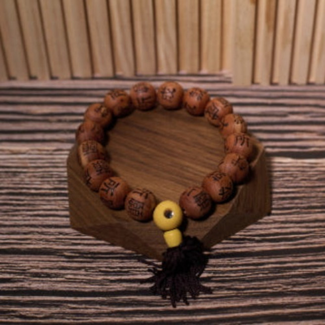 향나무 소원성취 단주 (16mm) 불교염주 불교팔찌 합장주 기어봉 염주, 1개, 상세참조