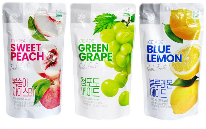 밸런스그로우 에이드 230ml x 30팩 (복숭아 +청포도 +블루레몬), 1세트