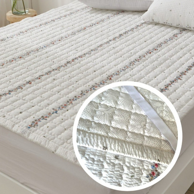 허니베딩 셀리 여름 시어서커 패드 고정밴드형