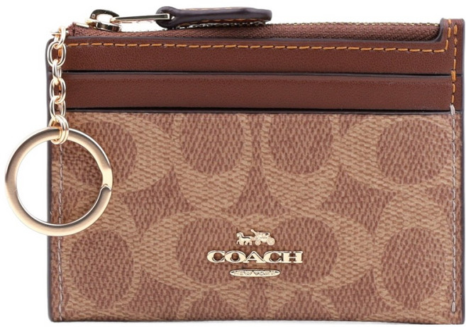 [국내백화점A/S] 코치 카드지갑 가죽 카드슬롯 여성 명품 홀더 동전지갑 브라운 XHE