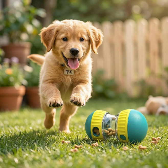 강아지 장난감 노즈워크 Swing 간식볼, 1개, GREEN