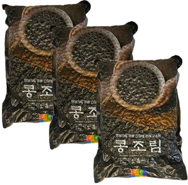 맛찬 착한 콩조림 업소용 대용량, 3개, 4kg