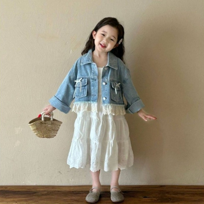 샤라랄데님자켓원피스세트
