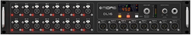 MIDAS DL-16 DL16 DL 16 마이다스 디지털믹서 디지털 스네이크