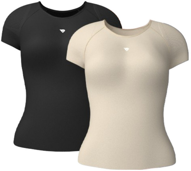 테이핑테크 바른자세 테이핑웨어 2장세트 여성용 어깨 허리 밴드 라운드숄더 굽은등 완화 자세교정 보조 헬스 이너웨어