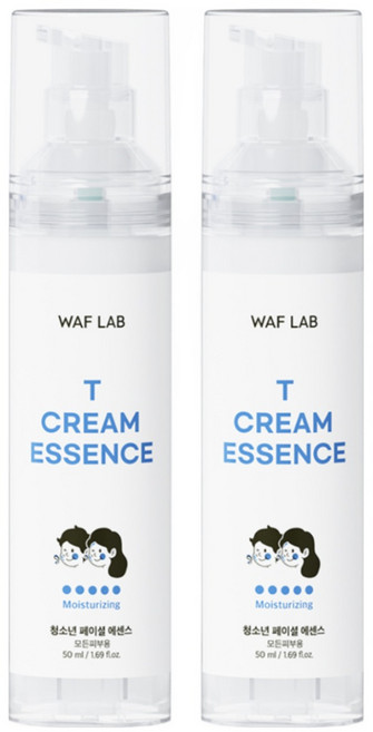 와프랩 사춘기 청소년 페이셜 크림 에센스, 50ml, 2개