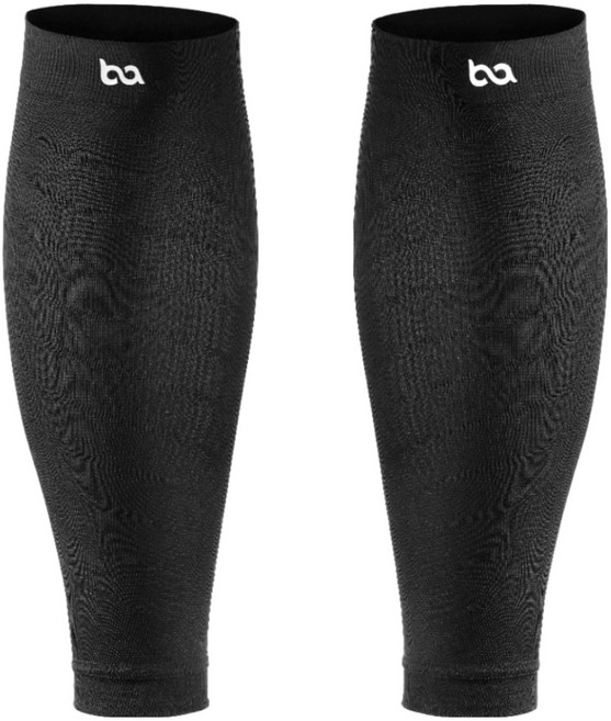 바디베이스 모션프로 카프슬리브 종아리 보호대, 블랙, 1세트