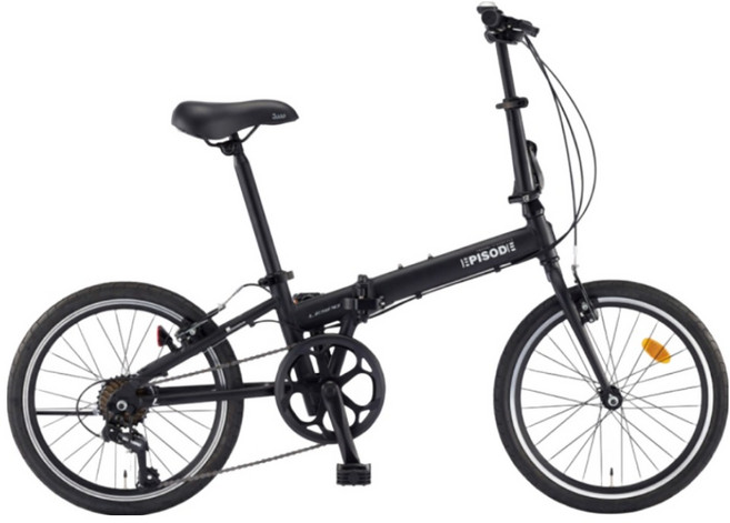 2026 삼천리 20 에피소드 미니벨로 접이식자전거 폴딩자전거, 1개, 148cm, 블랙(무광)