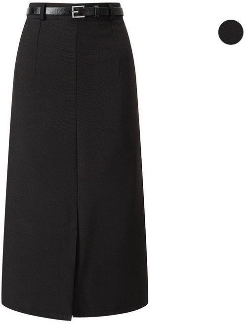 머스트비 여성 스퀘어 벨트 세트 슬릿 스커트