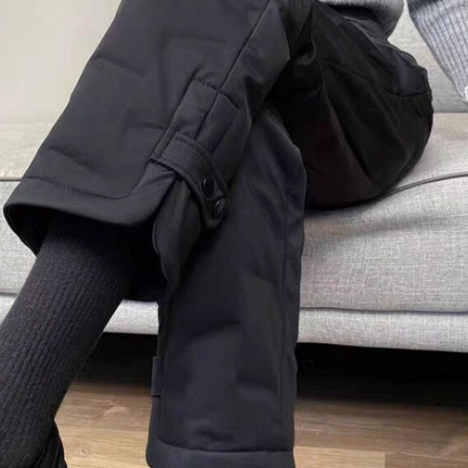 ZAJA 겨울 여성 패션 데일리 슬림핏 방한 패딩바지