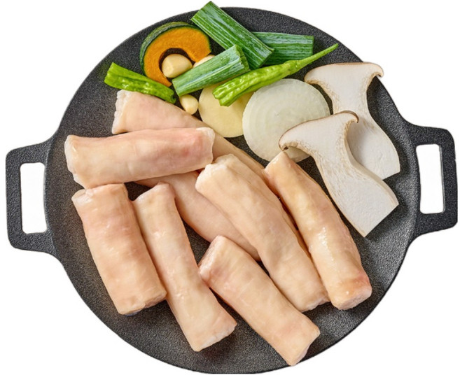 오동통 손질 구이용 국내산 한우 소대창, 1kg, 3개