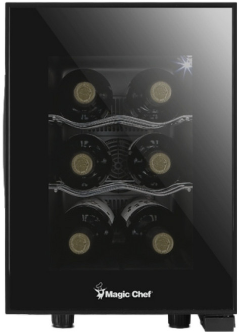 매직쉐프 와인냉장고 6병 MEW-6DB 코스트코, 블랙, 6개