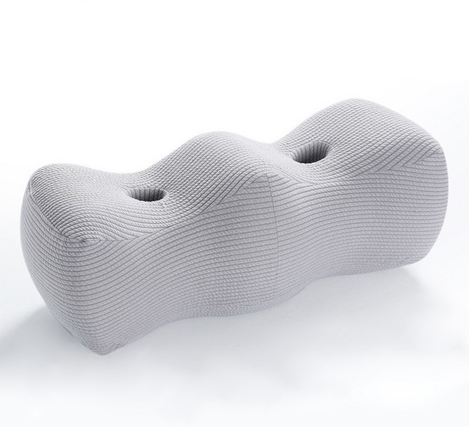 Bornoon 편안한 메모리폼 다리베개 무릎 쿠션, 그레이