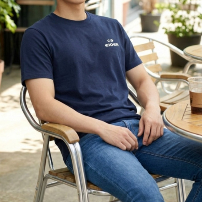 아이더 티셔츠 남성 여름 시원한 캐쥬얼 아이더 티 엘칸디온