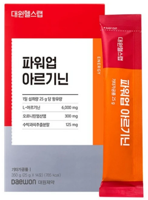 대원제약 대원헬스 파워업 아르기닌, 14정, 12개 - 쿠팡