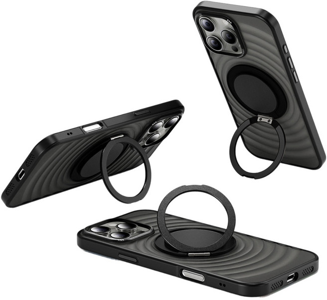 윰스모르 리플 아이폰 360도회전 맥세이프 스마트링 케이스