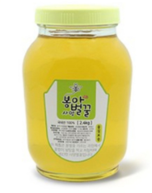 봉아벌꿀 국내산 아카시아 사양벌꿀, 2.4kg, 2개