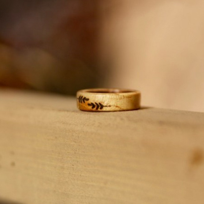 프롬더오브제 성스러운나무 싯딤나무 나무반지 종교반지