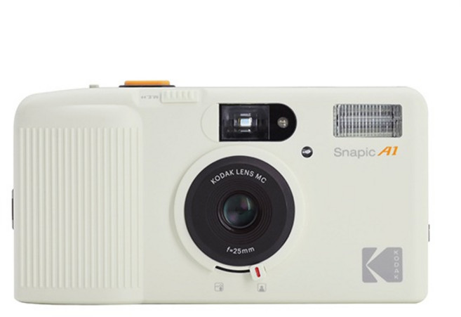 코닥 필름 자동노출카메라 스냅픽A1 Snapic A1 다중노출 자동감기 35mm 2종 중 택1, lvorywhite