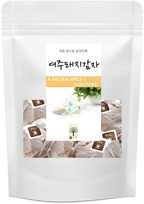 숲으로허브 삼각티백 여주돼지감자차, 1g, 100개입, 1개