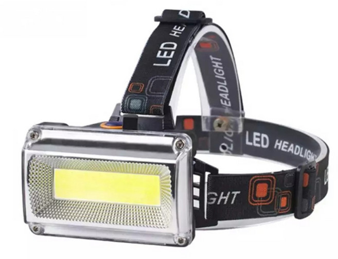 10W COB LED 충전식 헤드랜턴 DH6684, 혼합색상, 1개