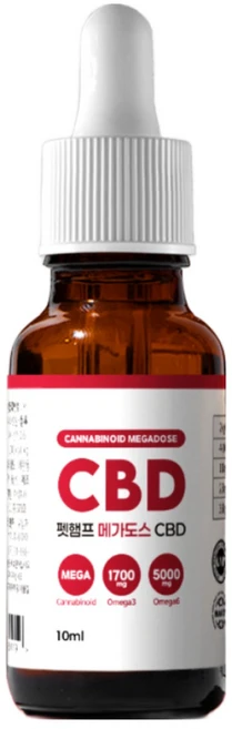 펫햄프 CBD 메가도스 오일 강아지 고양이 발작 경련 안정제 진정제 통증 완화제 10ml, 1개, 스트레스완화/안정/집중력관리, 200회분 - 쿠팡