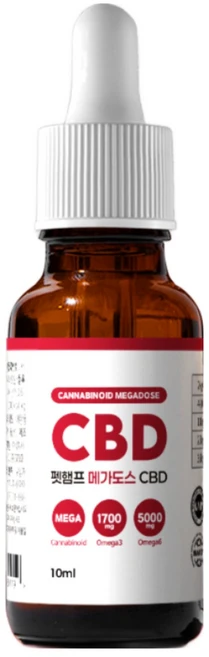 펫햄프 CBD 메가도스 오일 강아지 고양이 발작 경련 안정제 진정제 통증 완화제 10ml, 2개, 스트레스완화/안정/집중력관리, 200회분 - 쿠팡