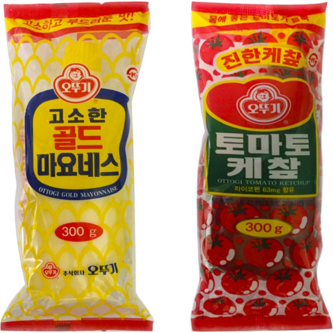 오뚜기 고소한골드 마요네즈+토마토 케챂 각1개씩 세트(2개x300g), 300g, 1세트