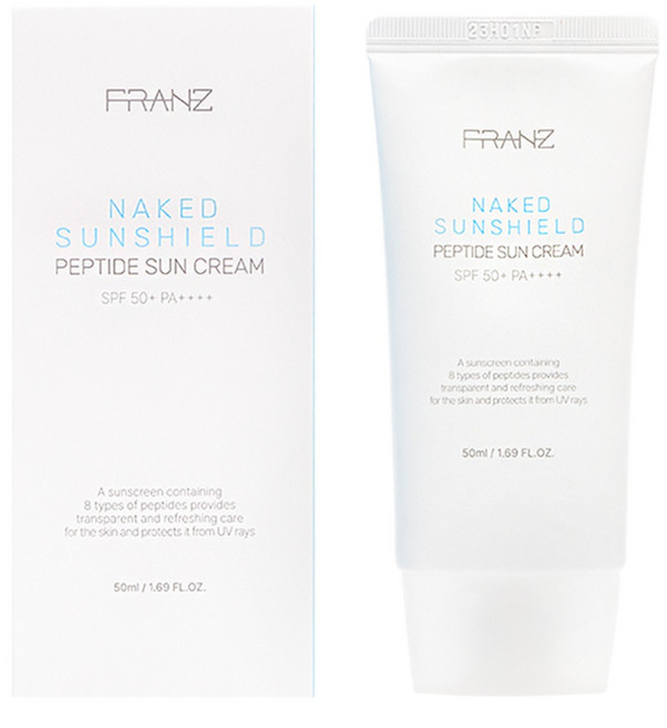 프란츠 네이키드 선쉴드 펩타이드 선크림, 2개, 50ml