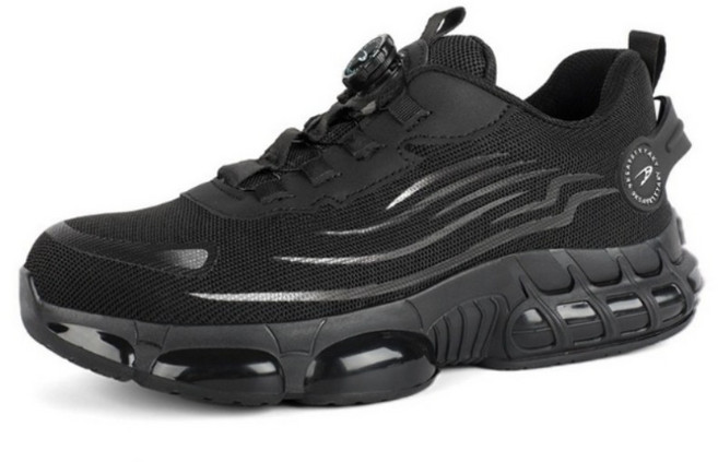 스타일닥터 패션 게으른 사람 신발 끈을 매지 않는 노동 보호 신발 회전 단추형 부서짐 방지 가시 방지 안전화 비직 작업복 신발