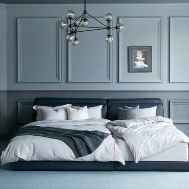 [시몬스] 로울. 뷰티레스트 퓨전. 퀸 침대, 네이비