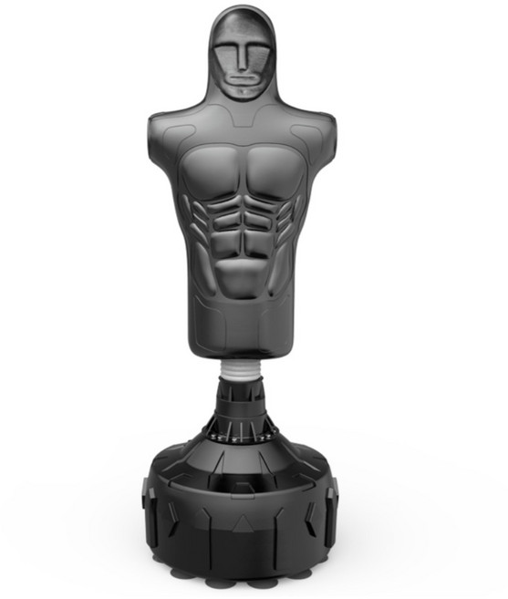 수아파파스토어 사람모양 샌드백 킥복싱 스트레스 해소 훈련 태권도 스탠딩 쓰러지지 않는 강력흡착, 블랙