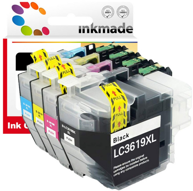 브라더 LC3619XL 호환잉크 4색 세트 MFC-J3530DW MFC-J3930DW, 1개