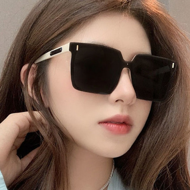 FANSYLI 남녀공용 캣아이 선글라스 패션 커플 선글라스+자석 안경 주머니 X2603M5